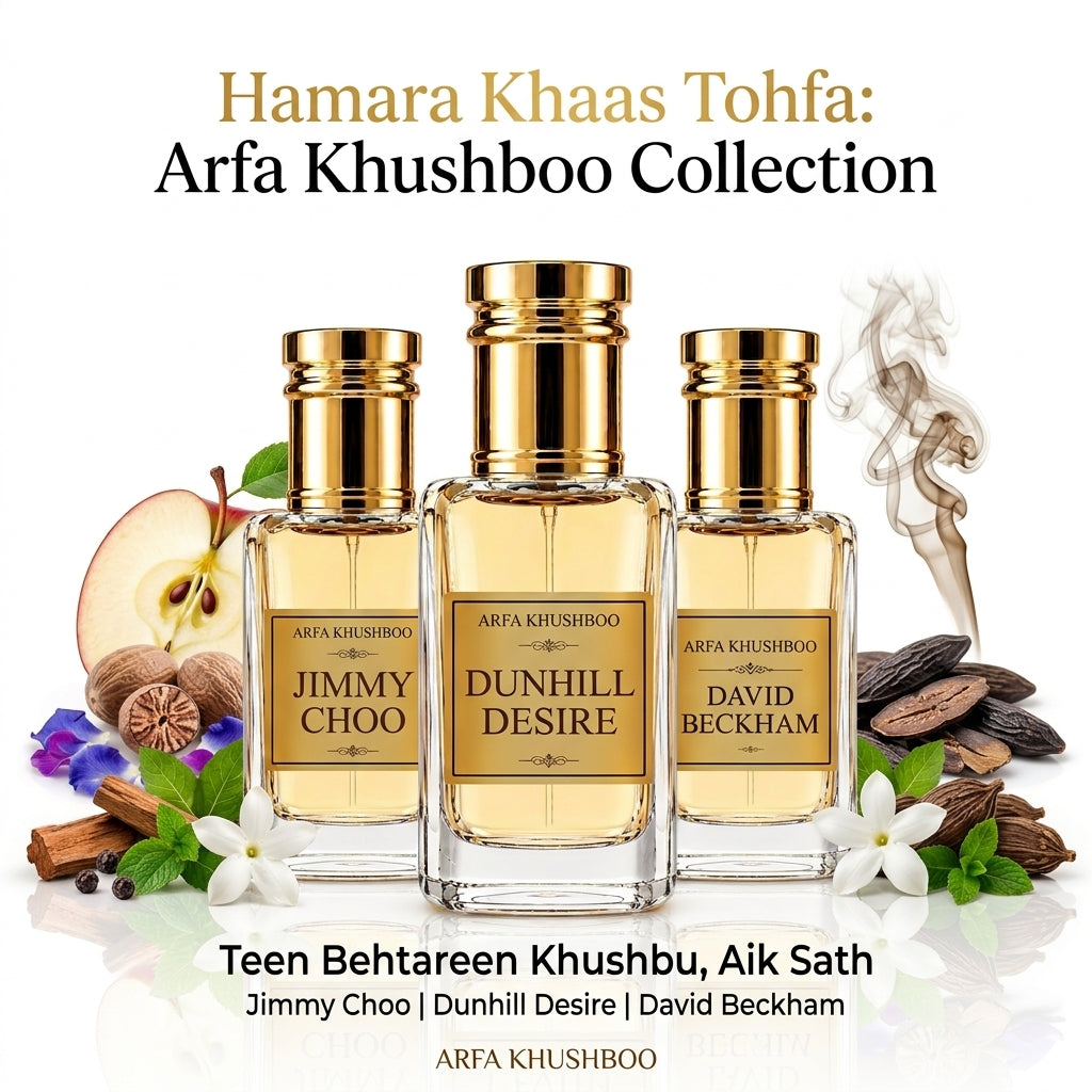 Arfa Khushboo - Executive Trio Bundle for Men (Jimmy Choo, Dunhill Desire & David Beckham)