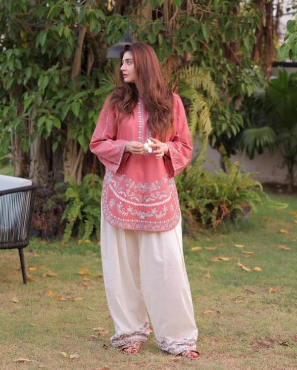 2 piece-Soft Cotton Embroidered